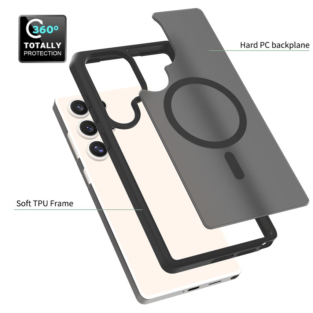 Magnetic Phone Case for Magsafe Mag Safe Samsung Galaxy S26 Ultra S25 Plus S24 Fe A15 A16 A17 A26 A35 A36 A56 A37 A55A57 Matte Phone Cover Accessories