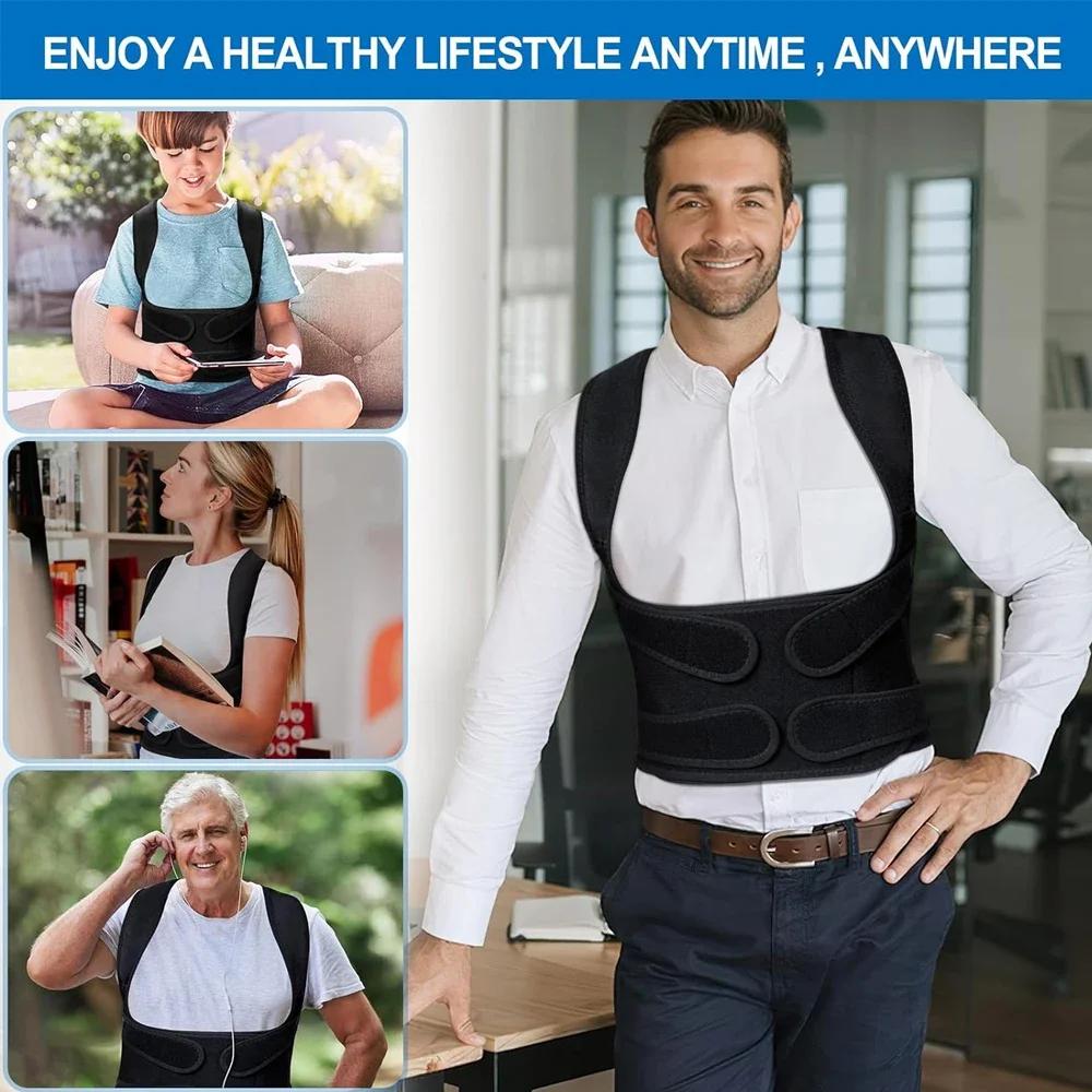 Back Support Brace Posture Corrector for Women and Men Back Straightener Posture Corrector Scoliosis and Hunchback Correction
