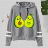Fashion Avocado Hoodies Funny Autumn Winter Creative Personalized Pullovers Ladies Casual Hoodie