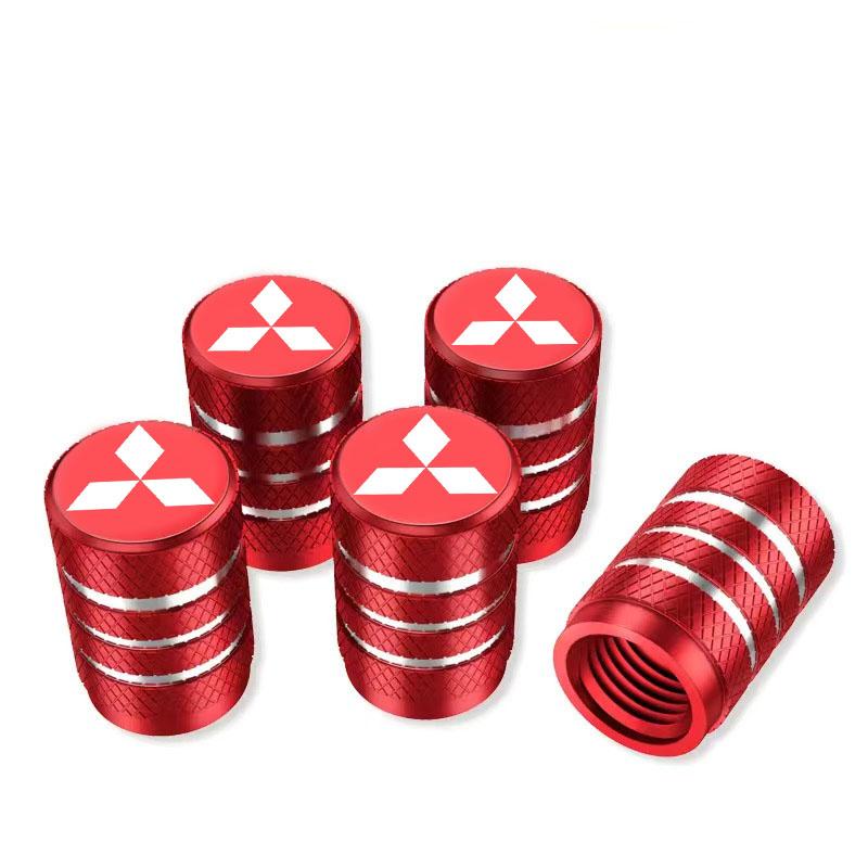 4Pcs Aluminum Car Wheel Tire Valve Cap Covers for Mitsubishi Pajero Sport Eclipse Cross L200 Colt Delica Ralliart Triton Car vhzh95