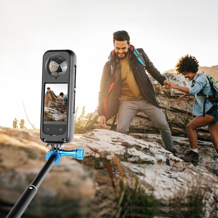 Для Insta360 X4 PULUZ металлическая защитная клетка корпус корпуса с защитой объектива (черный)