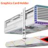 Малый фиксированный кронштейн для GPU износостойкий алюминиевый держатель для видеокарты рама регулируемая стойка для поддержки видеокарты для корпуса ПК для самостоятельной сборки