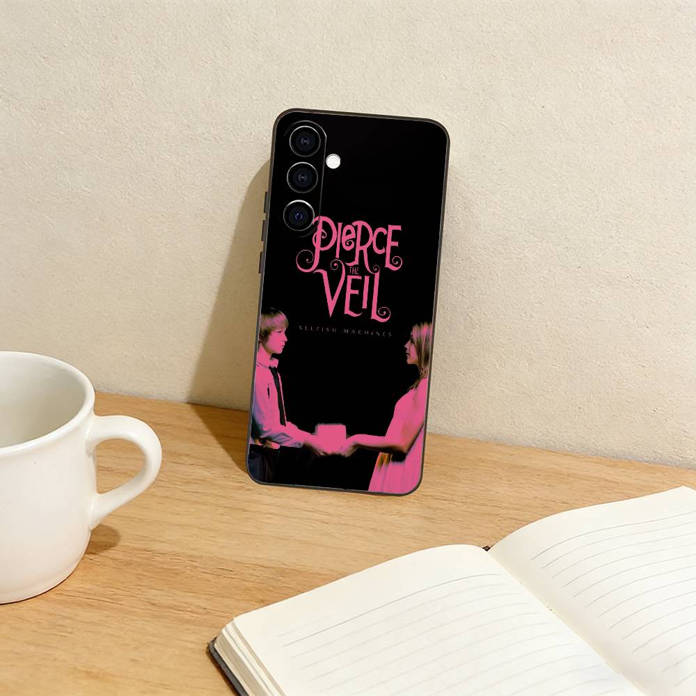 Pierce t-The Veil Band Phone Case For Samsung Galaxy A73,A72,A71,A70,A53,A52,A51,Others Soft Black Cover