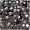 50Pcs Animal Skull Graffiti Stickers Personalized Black Edged For Decor Guitar Notebook DIY Waterproof Sticker Car Desk Decal