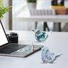 Миниатюрная стеклянная фигурка птички ручной работы, коллекционный птичий орнамент для декора гостиной, спальни, офиса, рабочего стола, книжной полки, шкафа