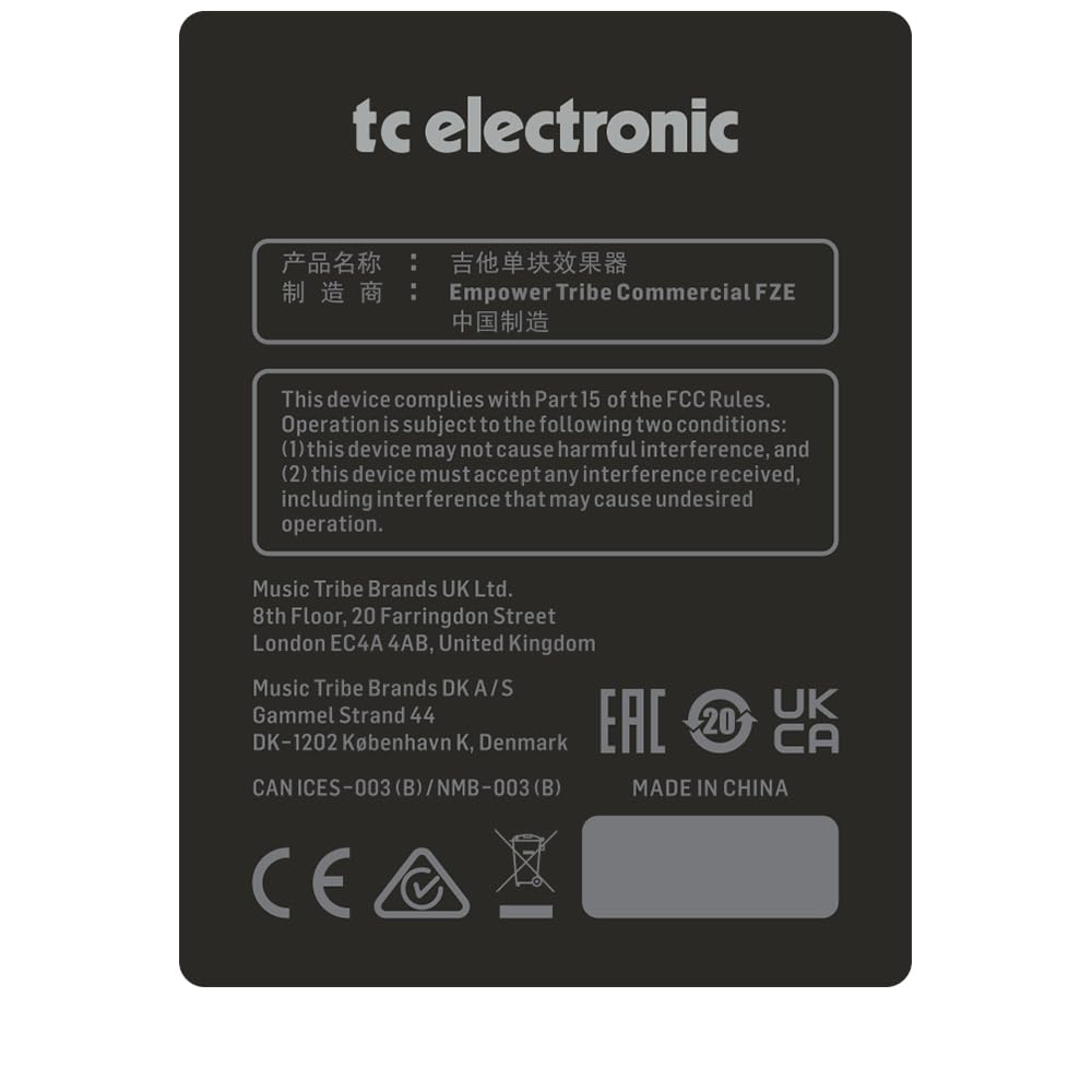 TC Electronic Digital Tape Echo Emulation Guitar Effects Recreates the Classic Tape Echo Sound with Modulation Simple True Bypass Pedal, Pedal,