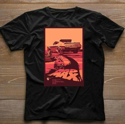 Безумный Макс Mfp Перехватчик T Ретро Фильм V8 Авто Погоня Ретро Фильм 70-е 80-е Футболка
