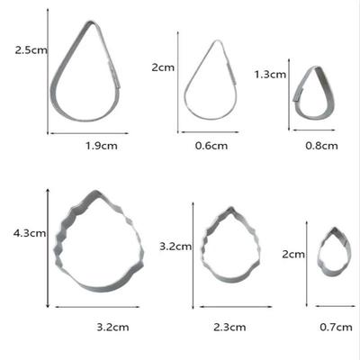 Новый 12 шт./компл. 304 нержавеющая сталь DIY инструмент для выпечки торта формирователь цветов формирователь печенья помадка резак для печенья