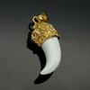Lion Head Wolf Teeth Stainless Steel Pendant Popular Personalized Hegemony Wearing Accessories