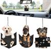 Toy Auto Rearview Mirror Decoration Hanging Puppy Ornaments Car Pendant Car Interior Accessories