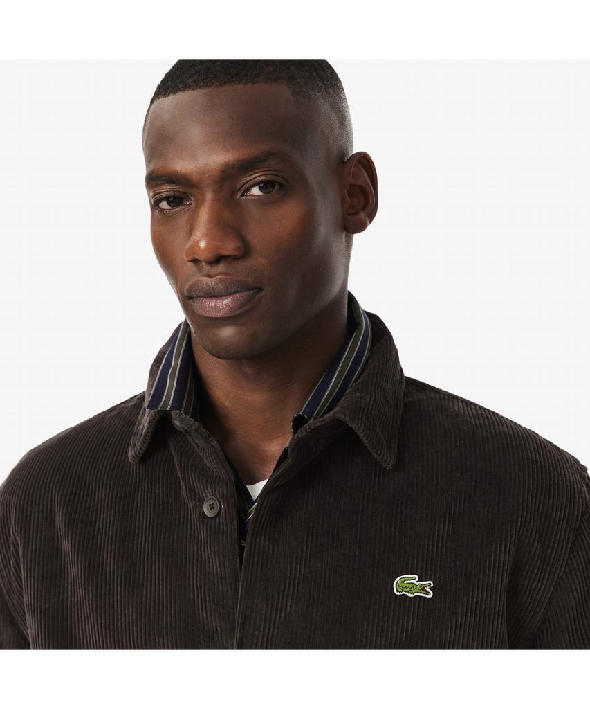 Мужская вельветовая утепленная куртка-рубашка Lacoste Ch7211-55N Skb