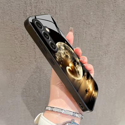 Закаленное стекло чехол для телефона подходит для Samsung Galaxy S20 S21 S22 S23 S24 S25 FE Ultra Plus A56 A36 и других моделей