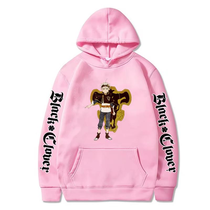 Harajuku Anime Black Clover Yuno Printed Hooded Men Women High Quality Hoodies Plus Size Sweatshirt Unisex Prevalent Streetwear