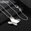925 Sterling Silver Butterfly AAA Zircon Pendant Necklace Fashion Wedding Jewelry