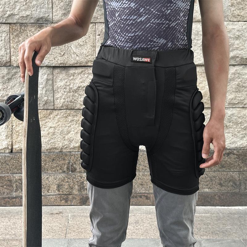 WOSAWE Hip Protector Motorcycle Shorts Skating Motocross Hip Butt Paddeds Skiing Snowboard Shorts Sports Protective Gear