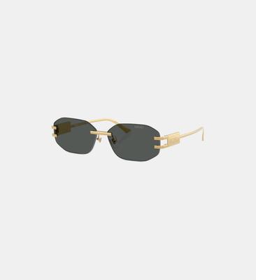 Versace Sunglasses Minimalist Design UV Protection Gold