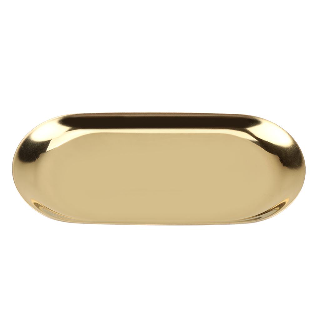 Поднос из нержавеющей стали в скандинавском стиле для хранения косметики, ювелирных изделий, торта, тарелка для офисных столов