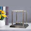 Newton's Cradle Metal Pendulum Educational Physics Toy Square Design Kinetic Energy Office Stress Reliever Ornament