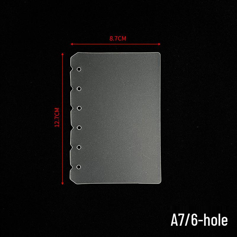 A6/A7 Double Buckle PVC Transparent Binder Planner with Detachable Shell