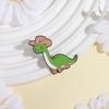 Cute Cowboy Dinosaur Enamel Pins Custom Travel Cool Brooches Lapel Badges Clothes Animal Jewelry Gift for Kids Friends