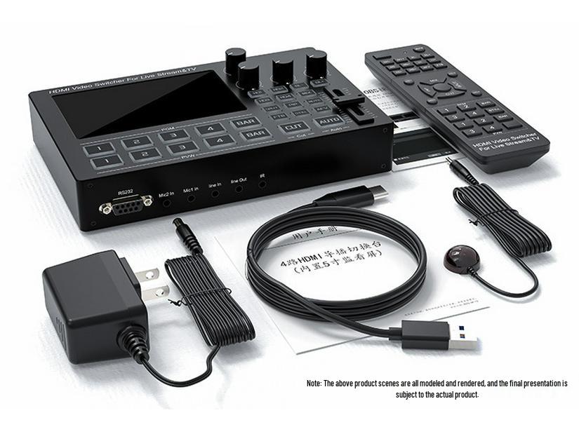4-входной HDMI-переключатель с 5-дюймовым монитором