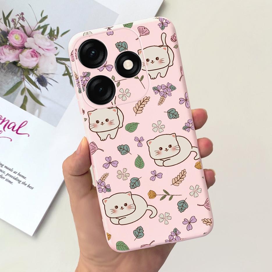 Чехол для Tecno Spark 20C BG7n Милый мультяшный динозавр Мягкий силиконовый чехол для телефона Для Tecno Spark 20 Pro Spark20 C Чехол-бампер