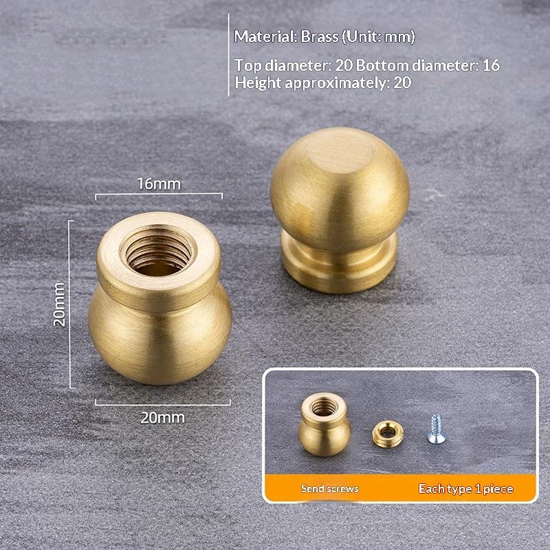 Brass Wooden Mini Board Feet 4Pcs Anti Slip Riser for Jewelry Box Display Tray Small Furniture DIY Craft Use