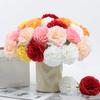 5 Pcs Artificial Faux Silk Carnation Picks 11.4" Fake Carnation Flowers with Stem for Wedding Home Table Centerpieces Floral Arrangement Decor