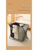 Waterproof Foldable Oxford Cloth Laundry Hamper with Lid for Bathroom Use