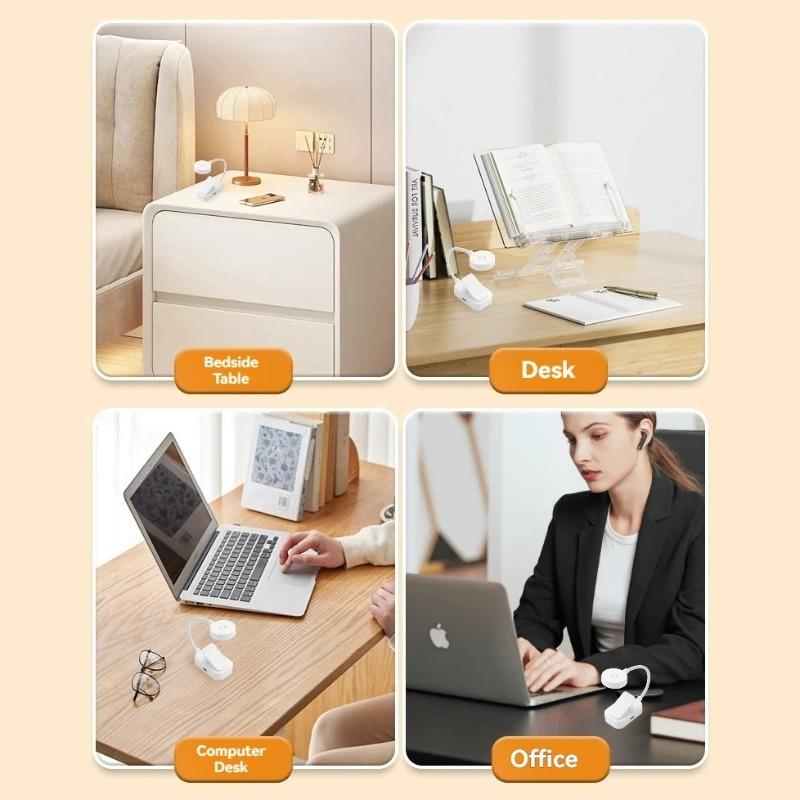 Мини-светодиодная лампа для чтения на клипсе с USB-зарядкой, 3 режима, портативная лампа для книги для спальни и путешествий