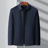 New Men's Jacket Spring and Autumn Jacket Middle-aged High-end Business Casual Jacket Dad Lapel Top
