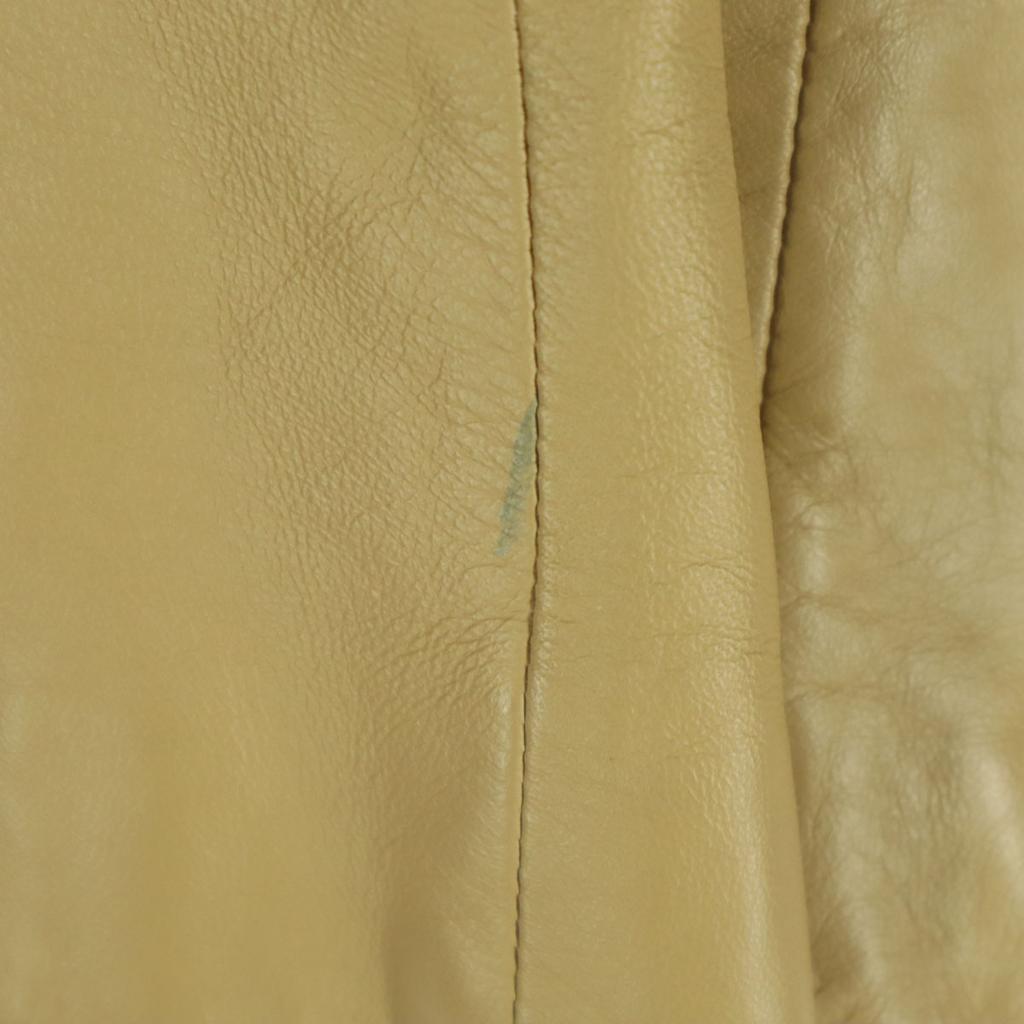 LAUTREAMONT Long sleeve Sheep leather leather jacket M beige Women Used