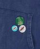 Толстовка с капюшоном Y.E.S Badges Кобальтово-синий