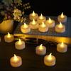 Flameless LED Candle Lights Creative Wishing Led Tea Lamp Warm White Halloween Wedding Christmas Decoration Candle Light