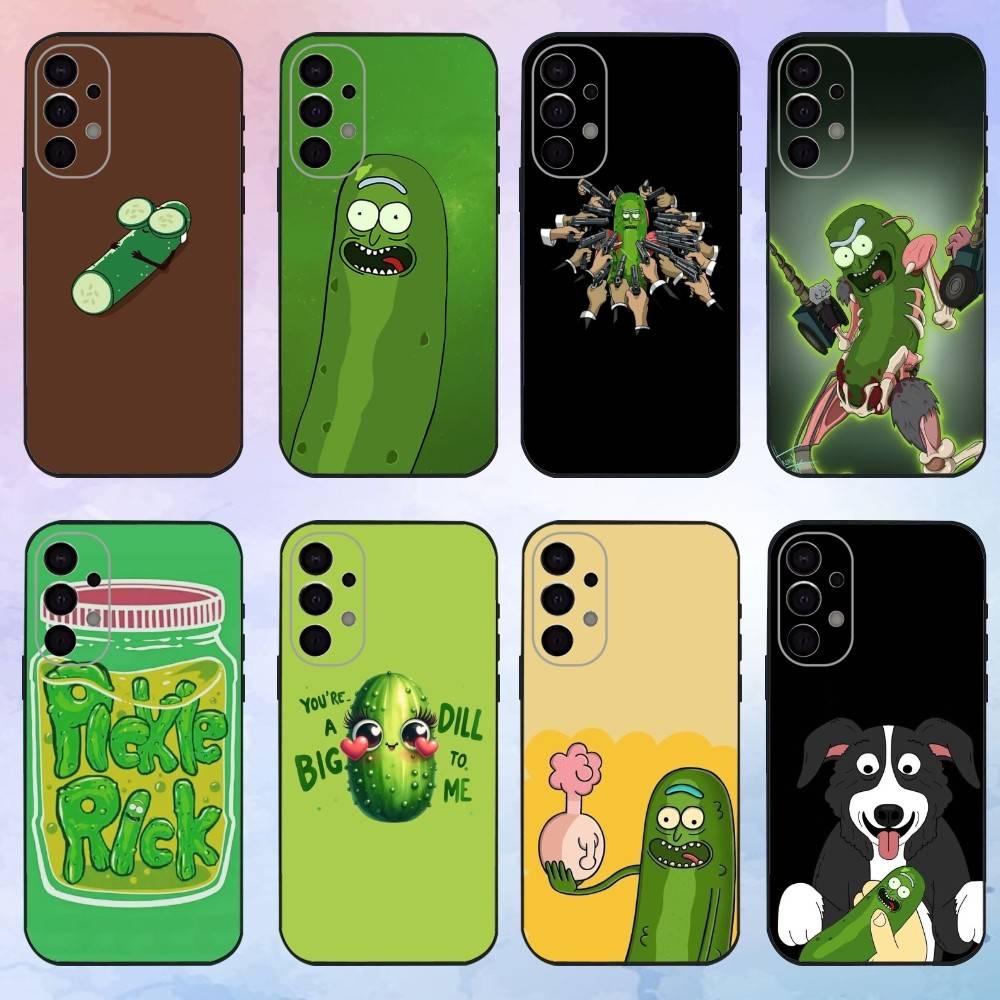 pickle cartoon Phone Case For Samsung S25,S24,S21,S22,S23,S30,Ultra,S20,Plus,Fe,Lite,Note,10,9,5G Black Cover