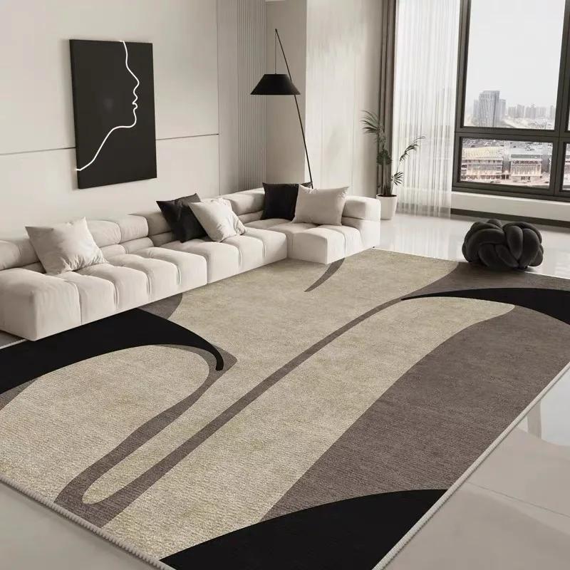 New Style Living Room Carpet, Bedroom Coffee Table, Dark Floor Mat Home Decoration