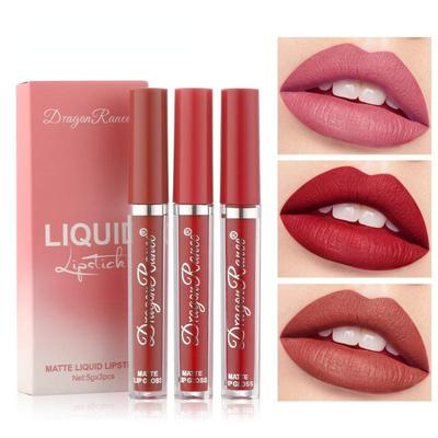 Бархатная матовая помада в оттенках маленького апельсина, чая с молоком и мокко