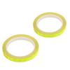 2Rolls Bicycle Cycling Reflective Stickers Security Wheel Decal Stripe Tape (Yellow)