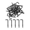 Western-style Bent Nails, 42mm Total Length, Pack of 50, Right-Angle Hooks, Screw Hooks, L-Shaped Metal Fittings, Carbon Steel, for Constructio
