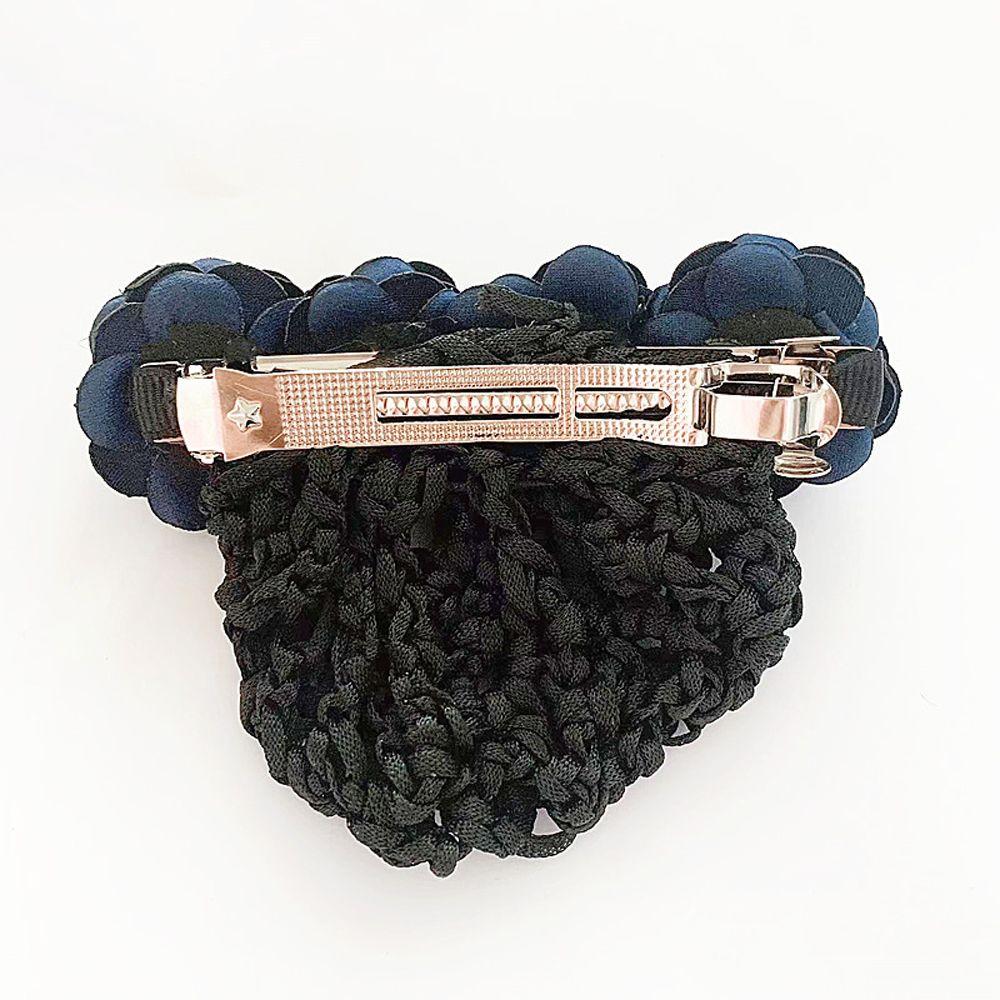 Gift For Mom Mesh Flower Women Hairpin Flower Bun Net Snood Rose Spring Clip Korean Style Headdress