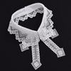 Fashion Lace White Fake Collar Women Detachable Collars for Women Black Lapel False Collars Woman Tie Clothes Accessories