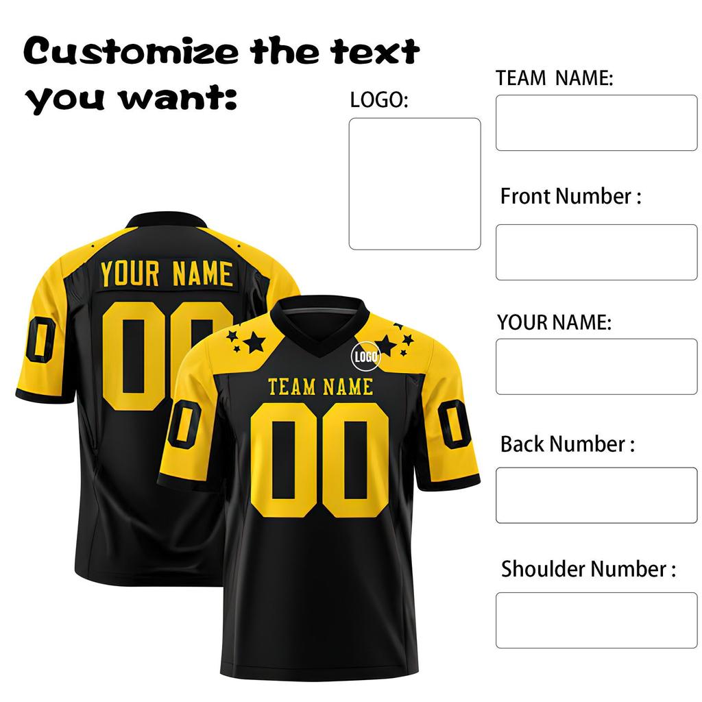 Custom Football Jerseys Personalized Printed Team Name & Number Sports Uniform For Men Women Youth