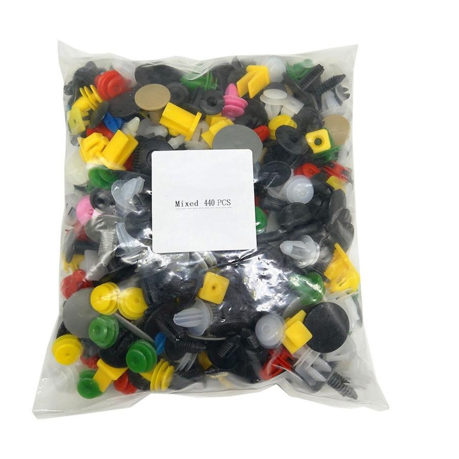 New 440Pcs Car Bumper Door Panel Fender Fastener Clips Retainer Rivet