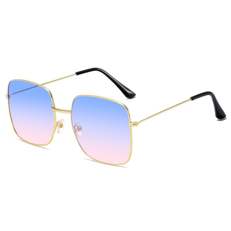 Чжоу Янцин тот же ретро хипстер универсальные квадратные солнцезащитные очки студентка корейская версия персонализированный солнцезащитный козырек большая оправа солнцезащитные очки мужской