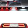 RAM 1500 LED 3Rd Brake Light For      2024 2025 RAM 1500 Rebel HFE Laramie Red Lens Third High Mount Stop Brake Lamps White LED Rear Center Roof