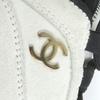 Great CHANEL Low cut sneakers COCO Mark Gold Metal Light gray Suede leather mens 39 Used
