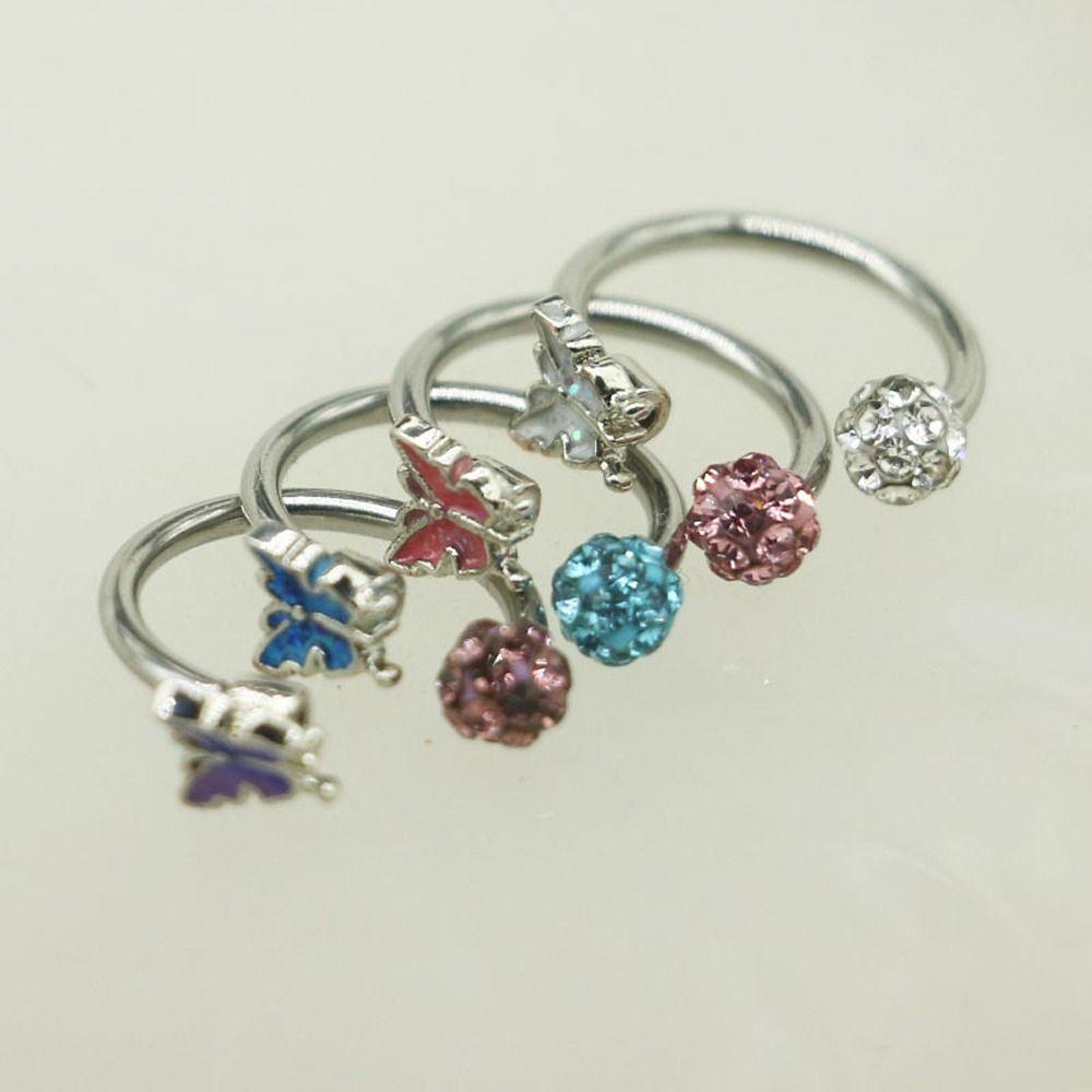 Стразы для девочек, серьги-гвоздики для хряща, женские, для губ, корейский стиль, кольцо для губ, украшения для тела