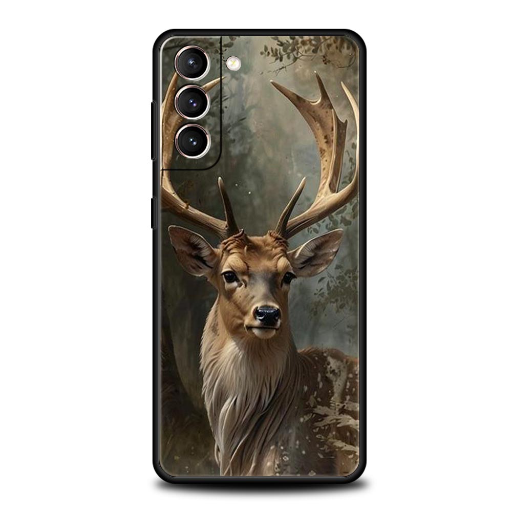 Deer Lichee Pattern Phone Case for Samsung Galaxy S26 S25 S24 S23 S22 S20 S21 FE Ultra S25 Edge Plus 5G Soft TPU Cover Funda Bag