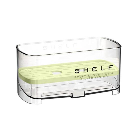 Подставка для раковины с поддоном для автоматического слива, держатель для губки для кухонной раковины, съемный органайзер для раковины для столешницы