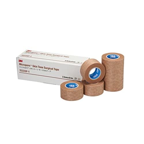3M 3M Surgical Tape Skin Tone 25mm Width X 9.1m 6 Volumes Micropore 1533SP-1